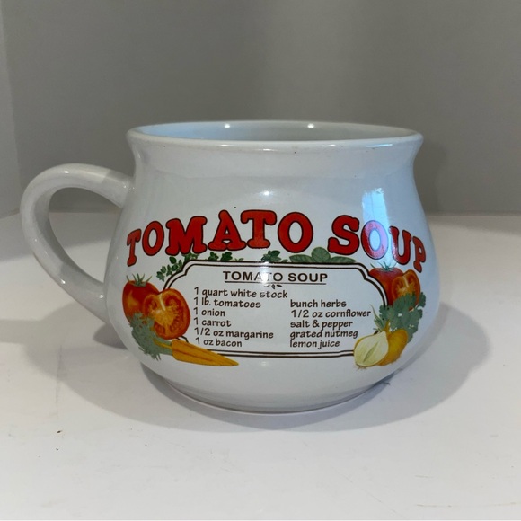 Vintage Soup Mugs Bowls Dat'l Do-It Inc DDI Soup Cups Set Of 4 With Recipes - Picture 3 of 6